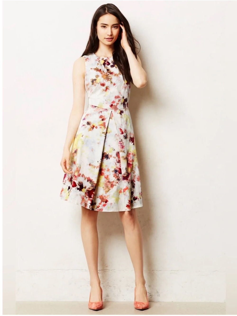 Women’s HUNTER BELL New York stretch abstract print tea dress- Size 0